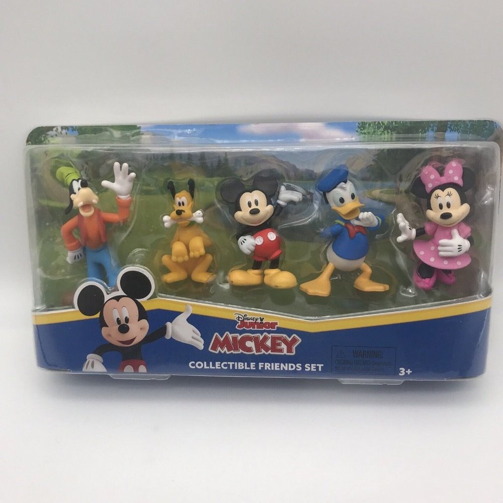 Mickey Mouse Collectible Friends Set Minnie Donald Pluto Goofy Disney Jr